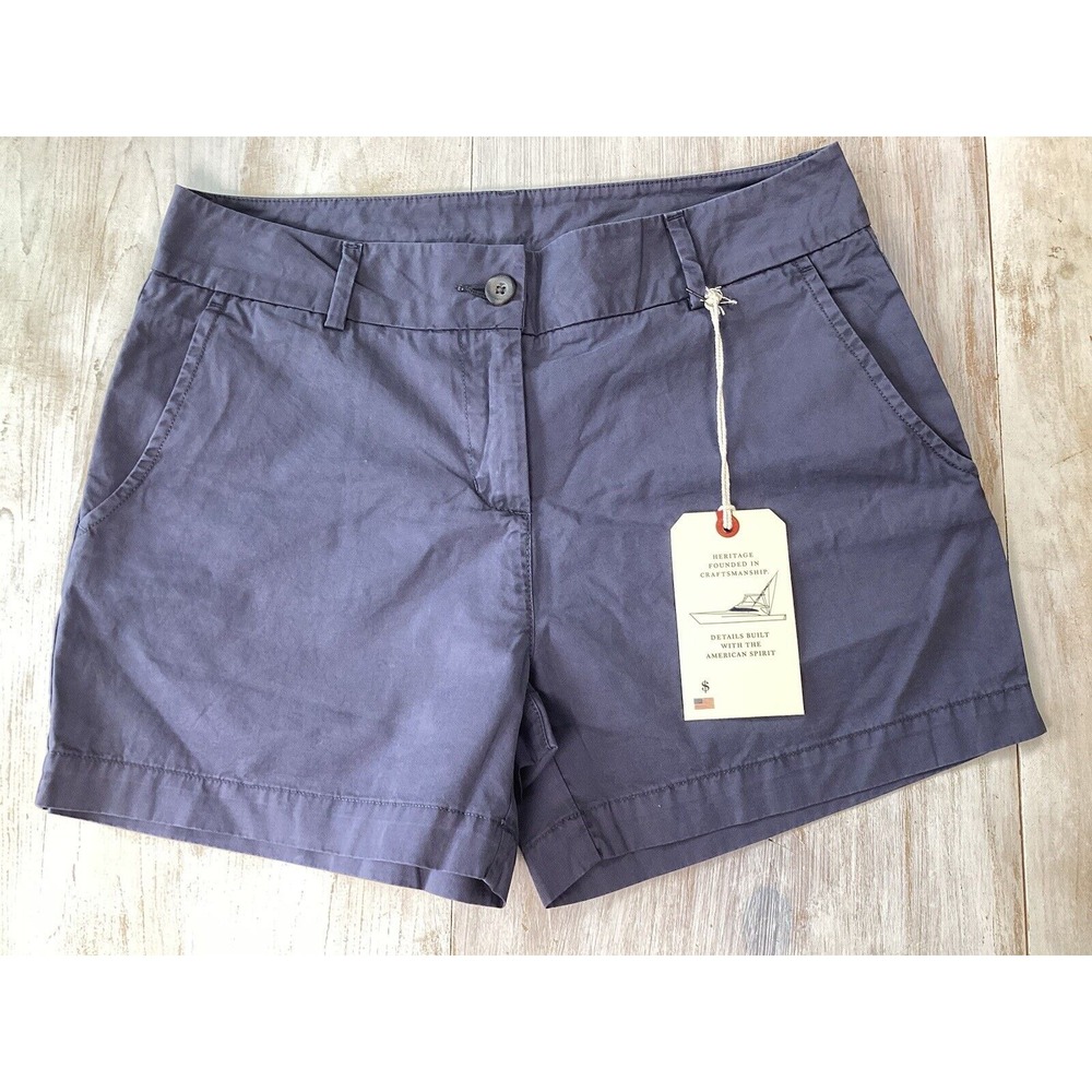 New With Tags Jarrett Bay‎ Navy Chino Shorts Women's Size 6